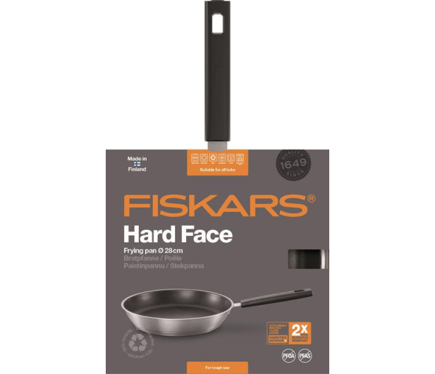 FISKARS Patelnia 28 cm HARD FACE STEEL (1052247) - 1379517 - zdjęcie 4